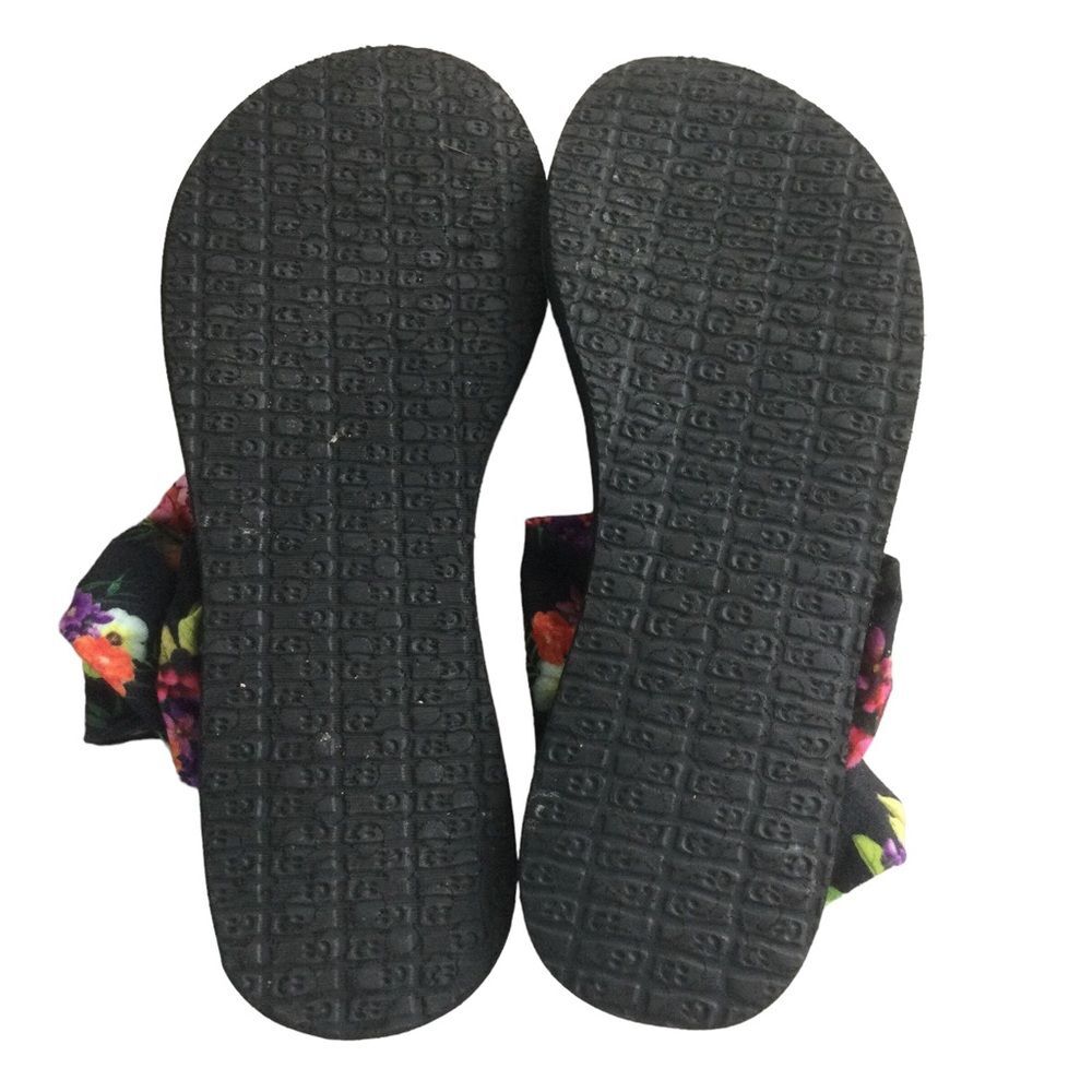 Sanuk Floral Slingback Yoga Thong Sandal Size 10 - Picture 9 of 9
